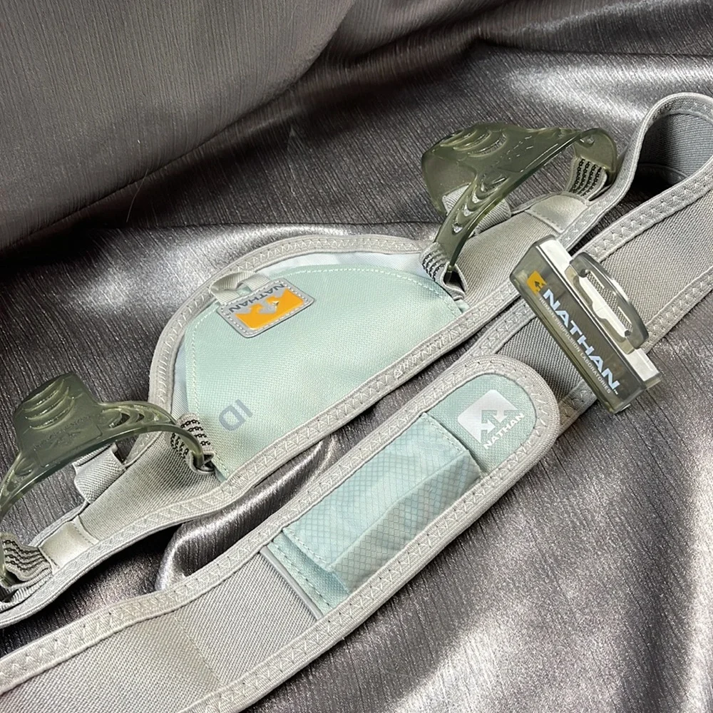 NATHAN RUNNING HYDRATION BELT Trail Mix Hydration Gray Adjustable Unisex - Picture 4 of 12